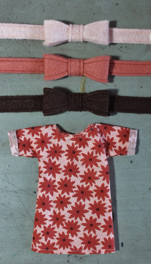 Simple Shift Dress for Blythe, 1/6 size dolls