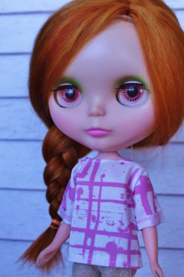 Simple Shirt for Blythe, similar 1/6 size doll